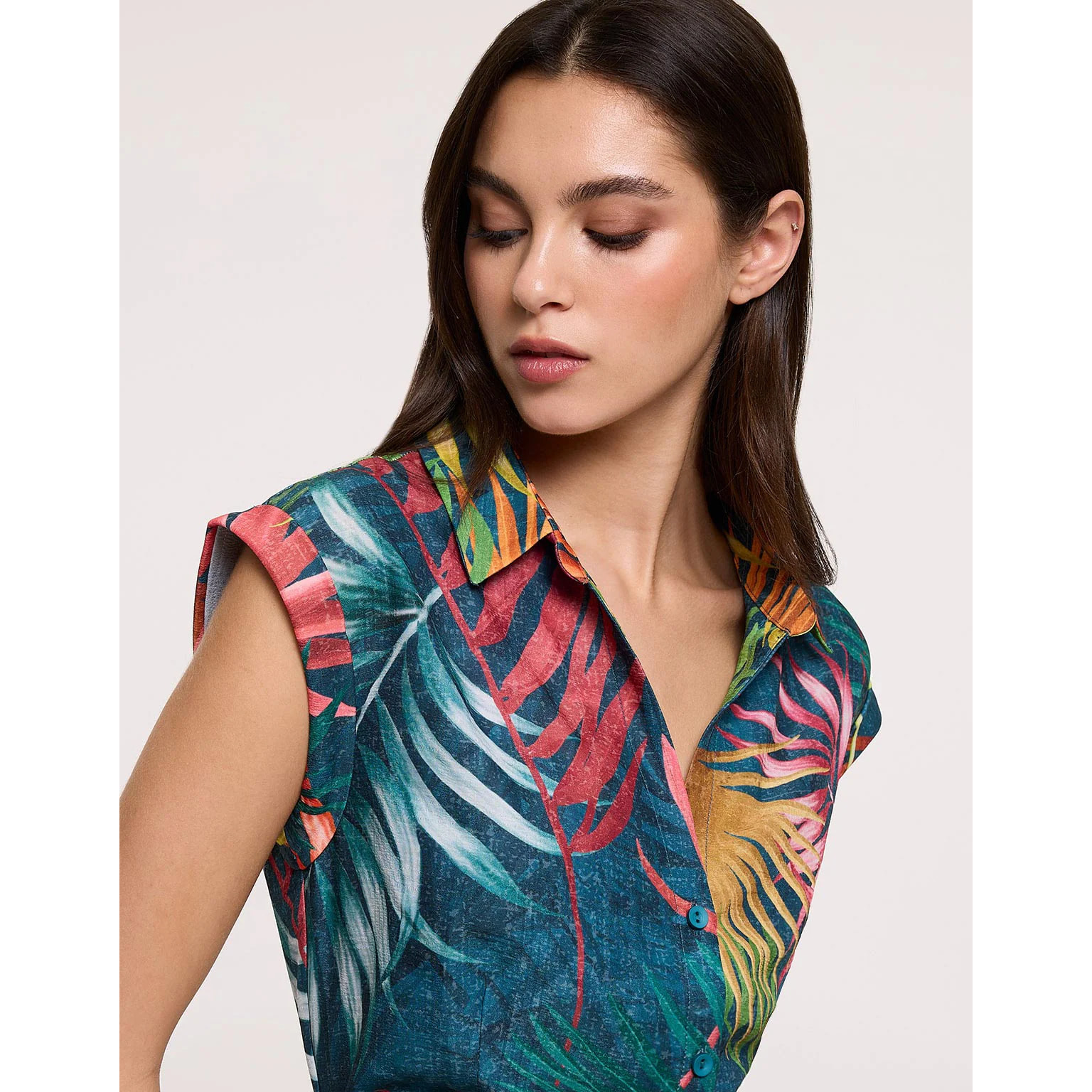 Vestido Corto Multicolor - Lefiore