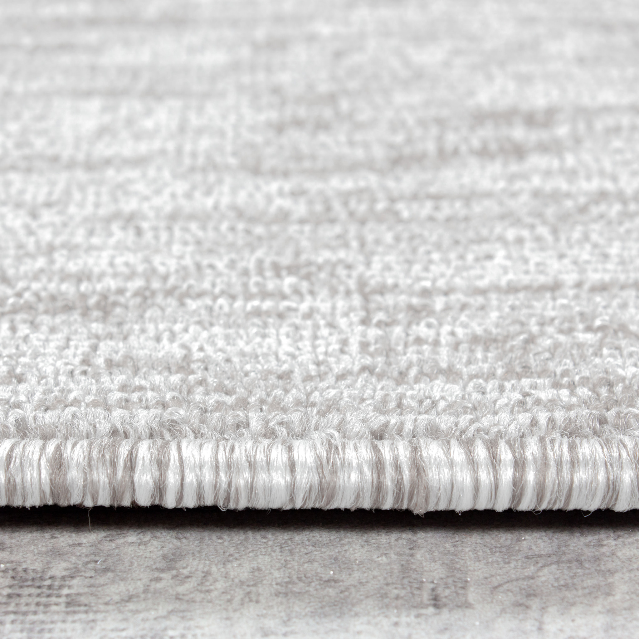 NADOR - Tapis rond de salon moderne Creme