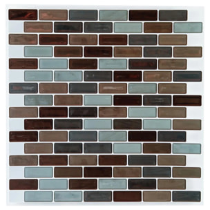 Sticker carrelage rectangulaire D25x25cm en PVC