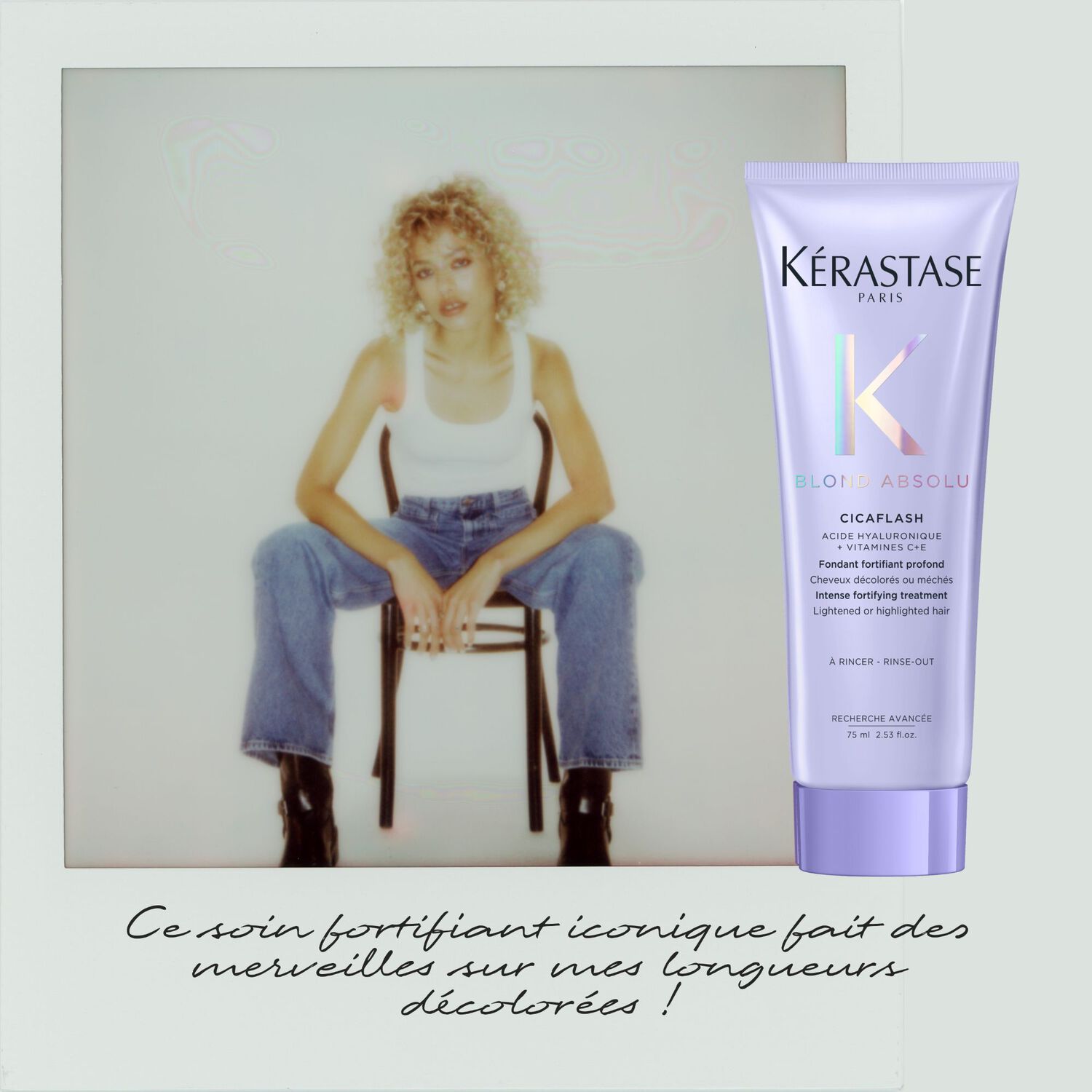 Blond Absolu - Après-Shampooing Fortifiant et Démélant Profond pour Tous les Types de Cheveux Blonds.