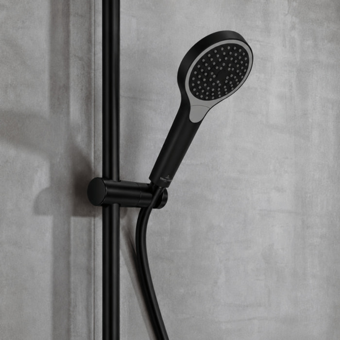 Pomme de douche 3 jets VILLEROY & BOCH Verve Showers Noir mat