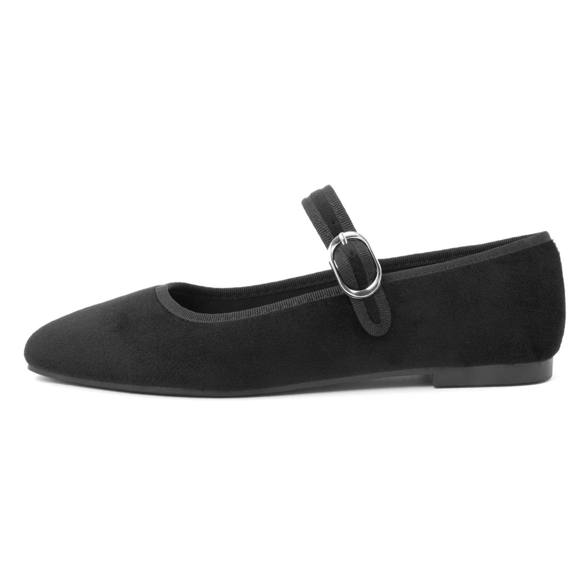 Ballerine Donna colore Nero-Altezza tacco:1cm