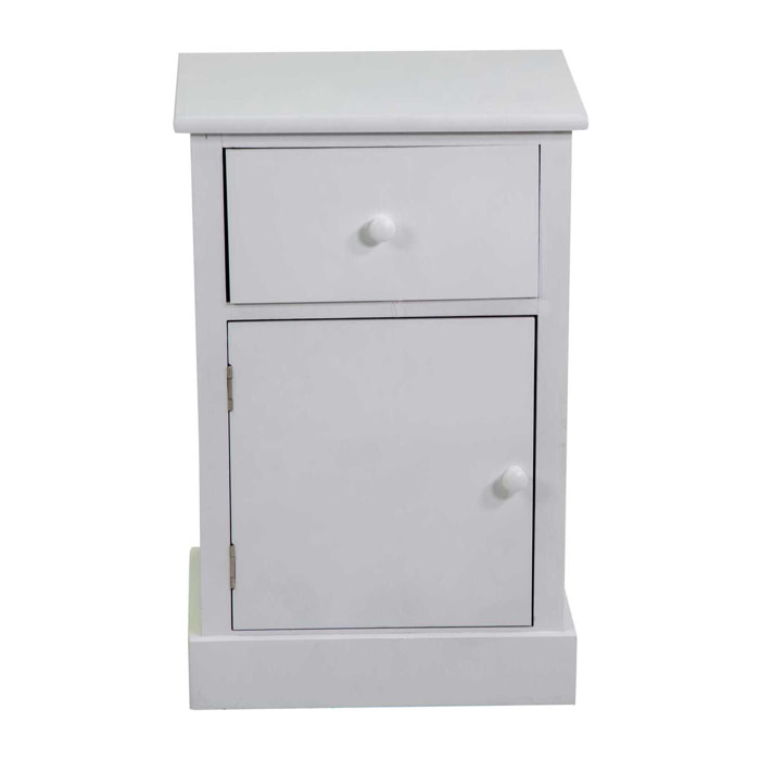 Cassettiera Eleonora Vacchetti bianco 1anta + 1 cassetto cm38x28h58