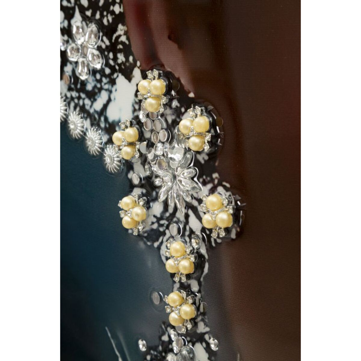 STAMPA DIPINTA SU TELA LACCATA ORLEANS -A- CM 102X4,5X152