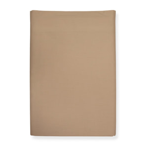 COMPLETO LENZUOLA UNA PIAZZA E MEZZA COL.BEIGE IN COTONE 60 FILI TINTA UNITA H.30