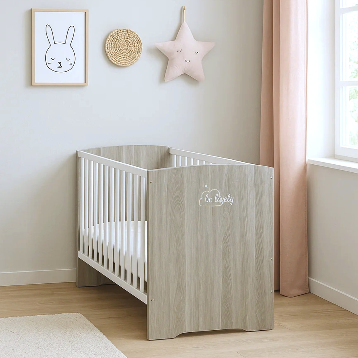 Lit bébé à barreaux 120x60cm