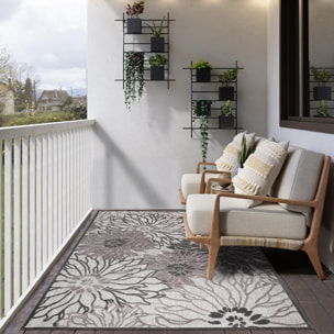 Tapis extérieur tissé kilim rectangle MEKO