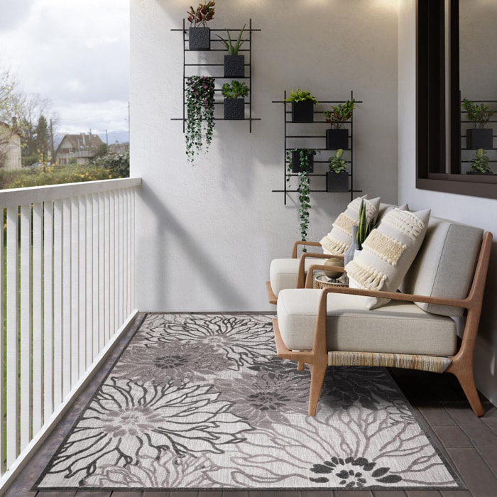 Tapis extérieur tissé kilim rectangle MEKO