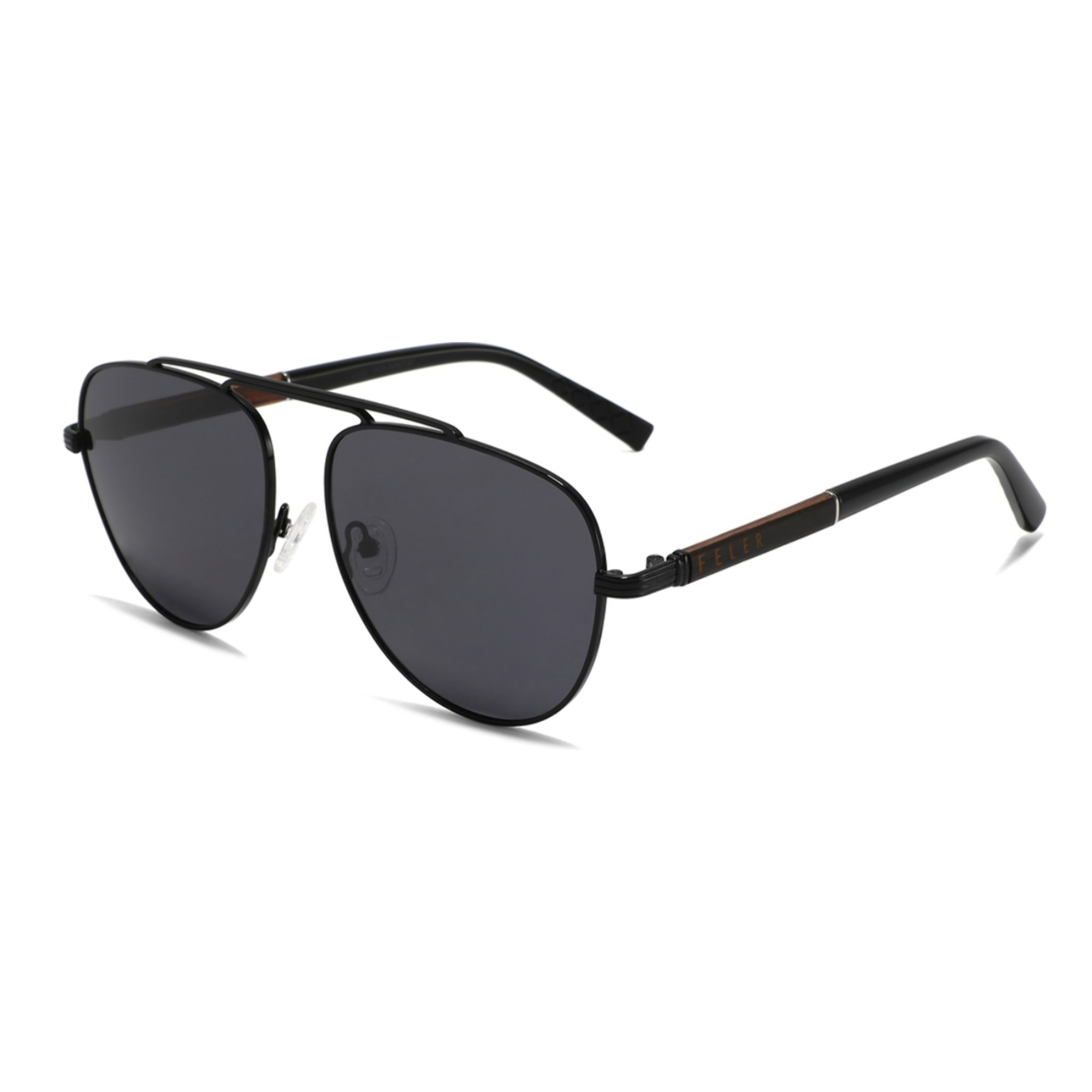 Gafas de Sol Feler 1712-1 Polarizadas de Madera Unisex 58 mm