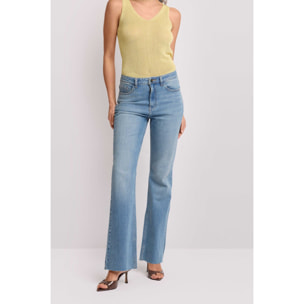 Kocca - Pantaloni in denim flare cut Donna, Denim