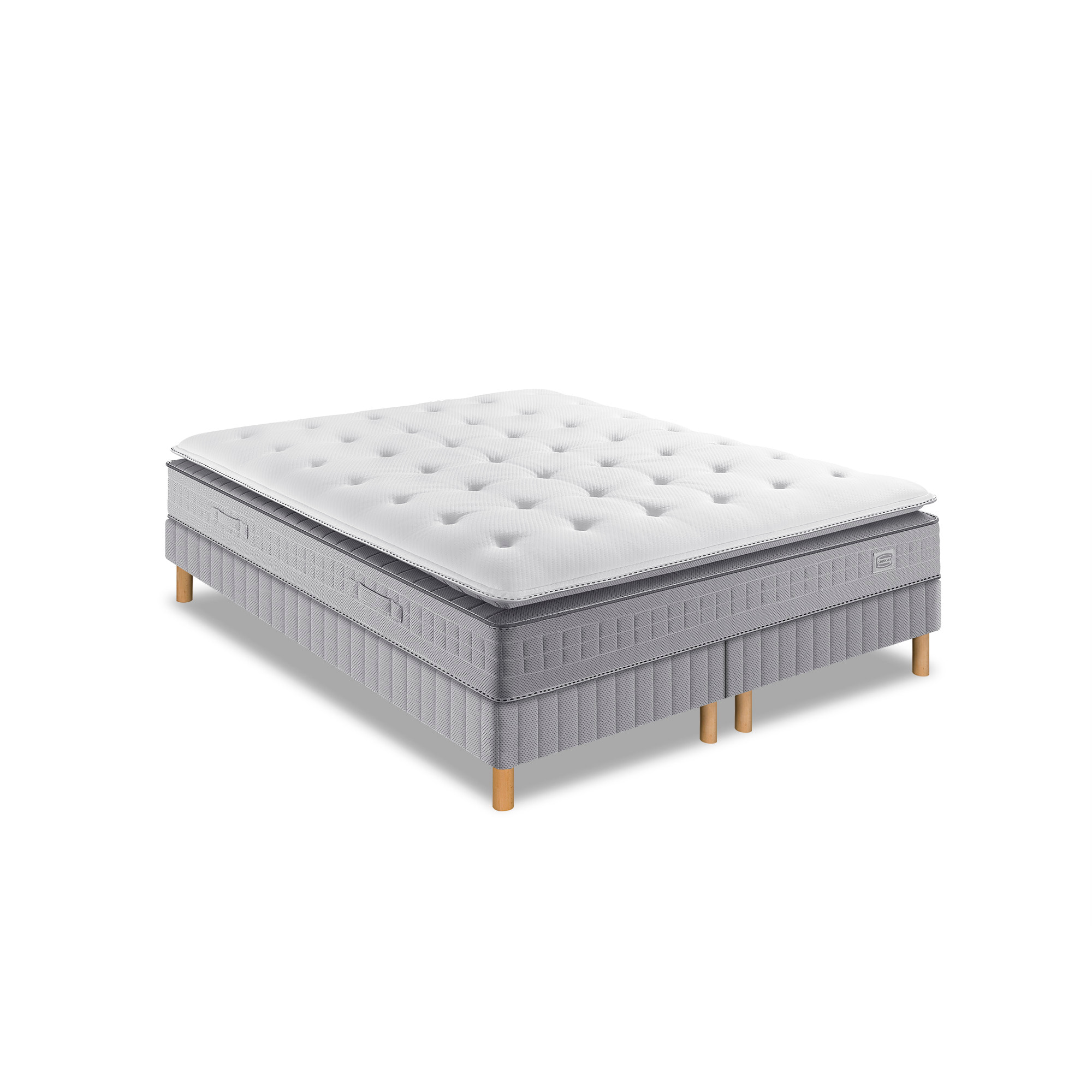 Ensemble EXTENSION matelas H29 Hybride, ferme, 2 sommiers