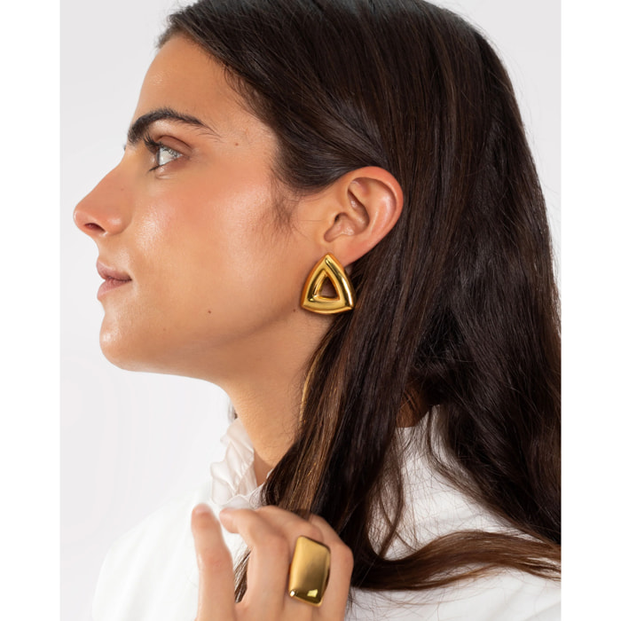Pendientes en forma triangular