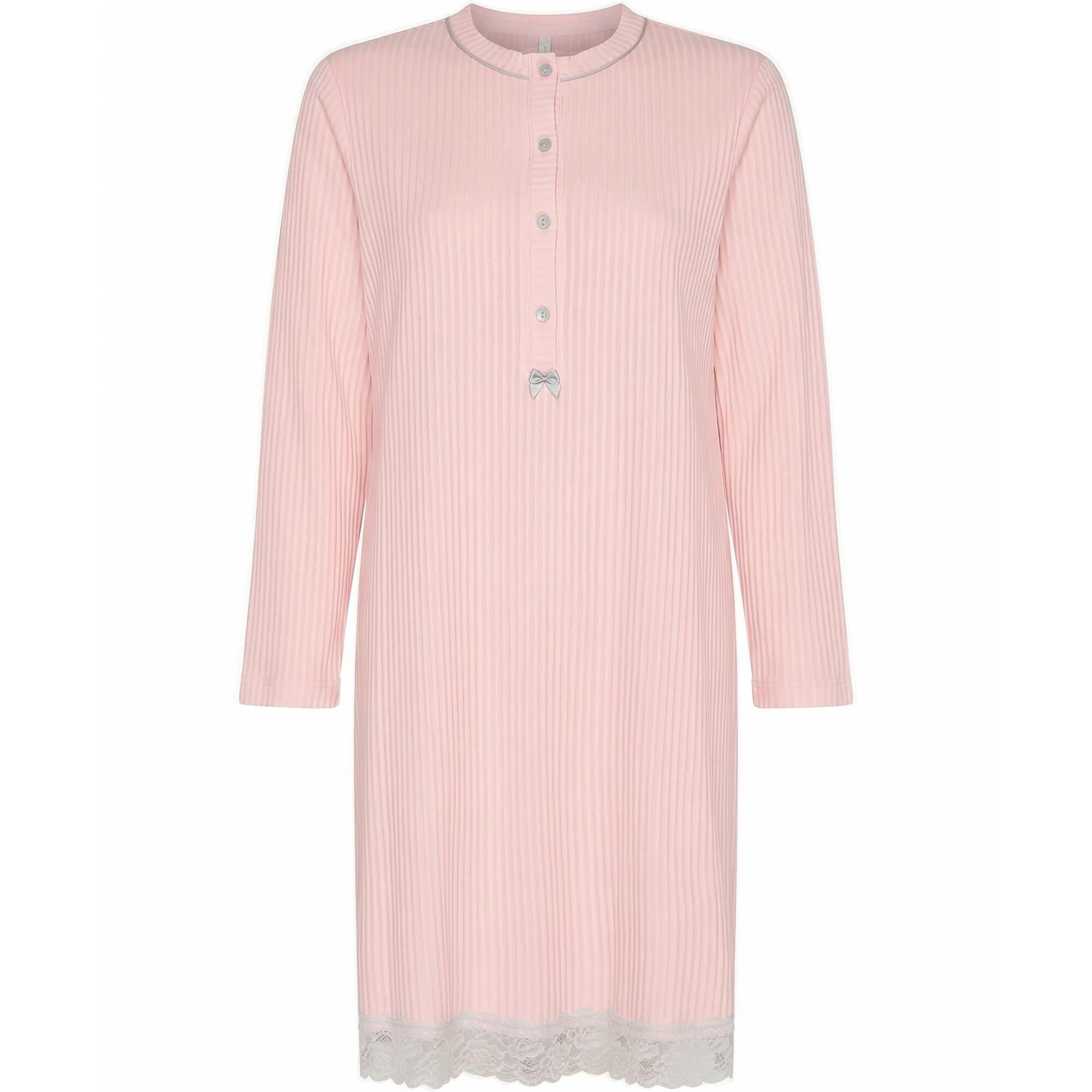 Camisón mujer lencero puntilla de manga larga