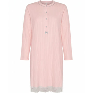 Camisón mujer lencero puntilla de manga larga