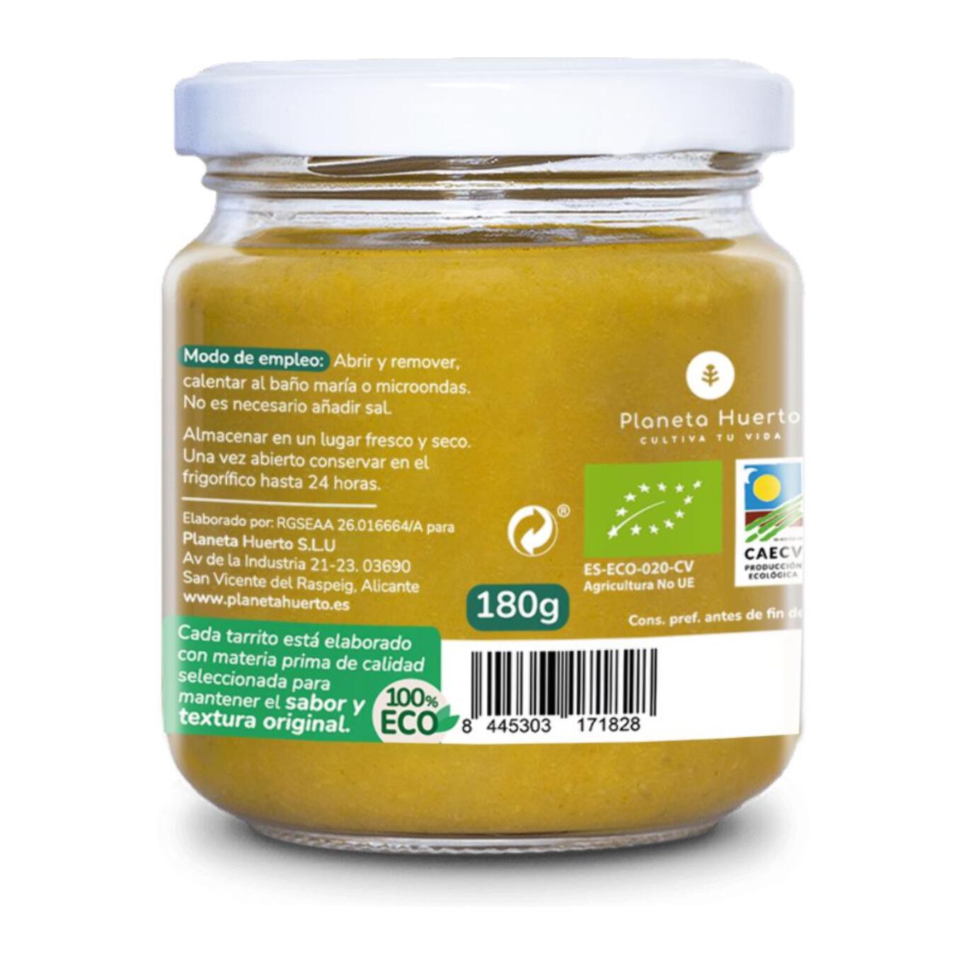 Tarrito Ecológico Multiverduras Planeta Huerto 180 g