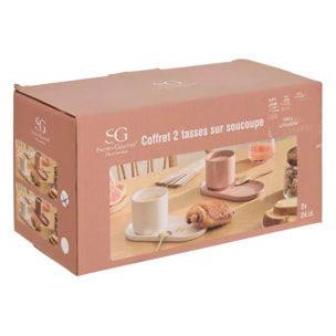 Coffret de 2 tasses avec coupelles Casa Sienna 24cl