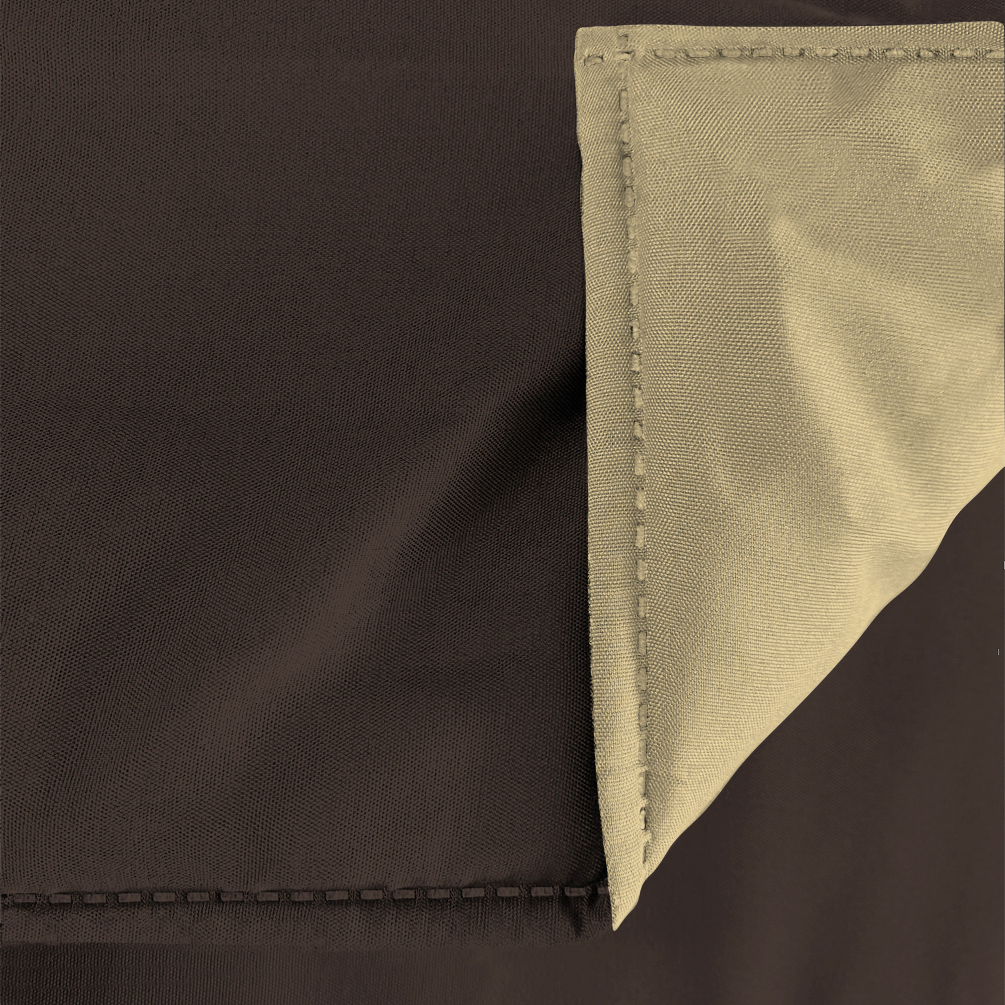 TRAPUNTA INVERNALE ELEGANT, 300gr, Microfibra, Doubleface, Made in Italy - MARRONE/PANNA