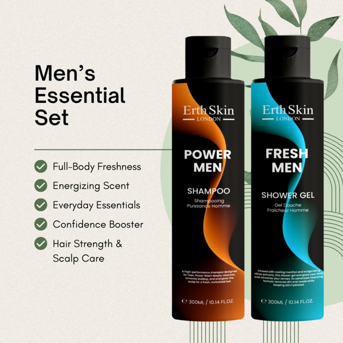 Gel de ducha Fresh Men + Champú Power