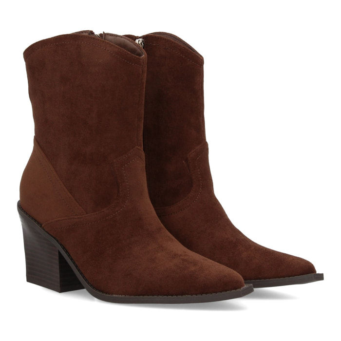 Botín cowboy mujer con tacon