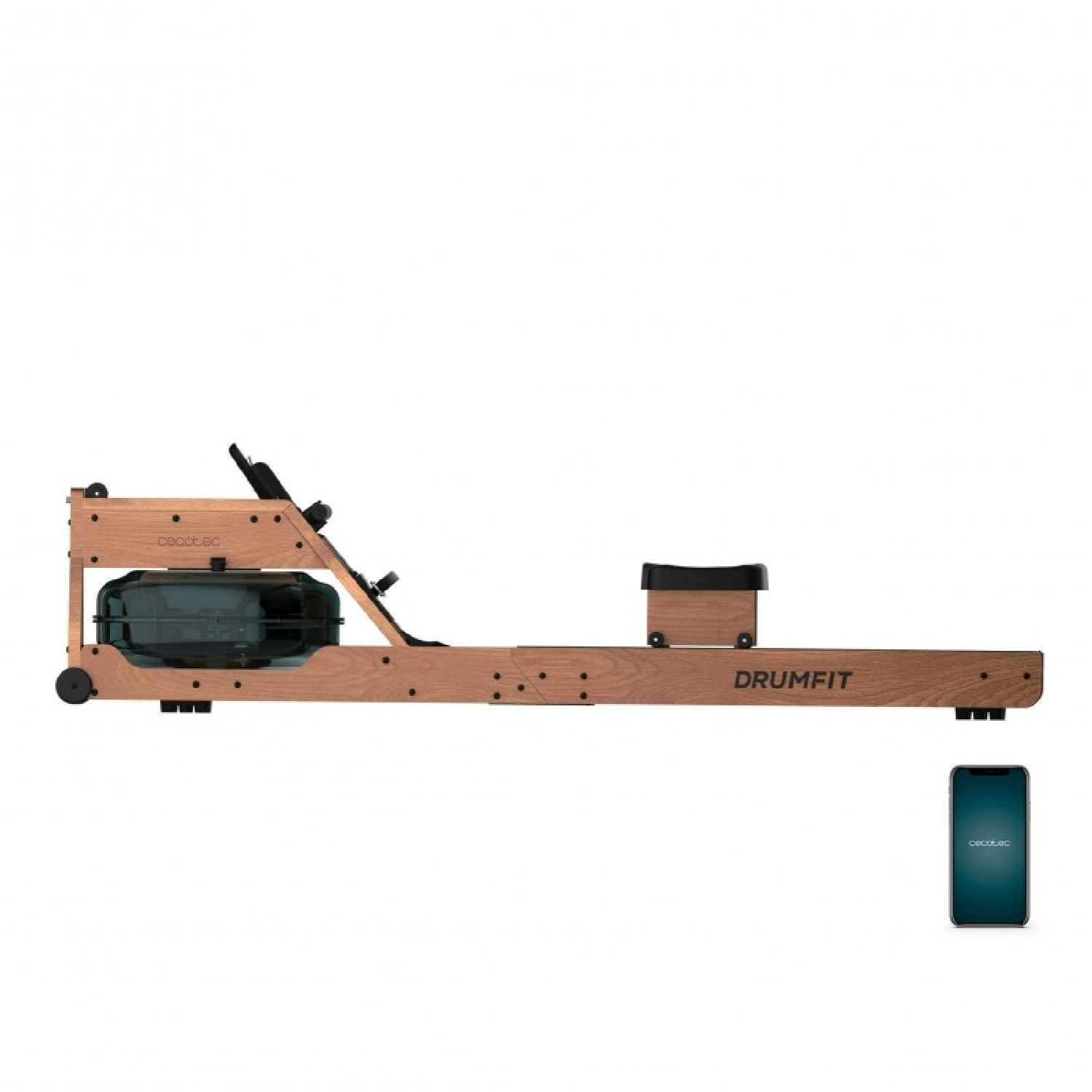 Cecotec Remos de agua Drumfit Rower 20000 Neptuno Wood Cecotec