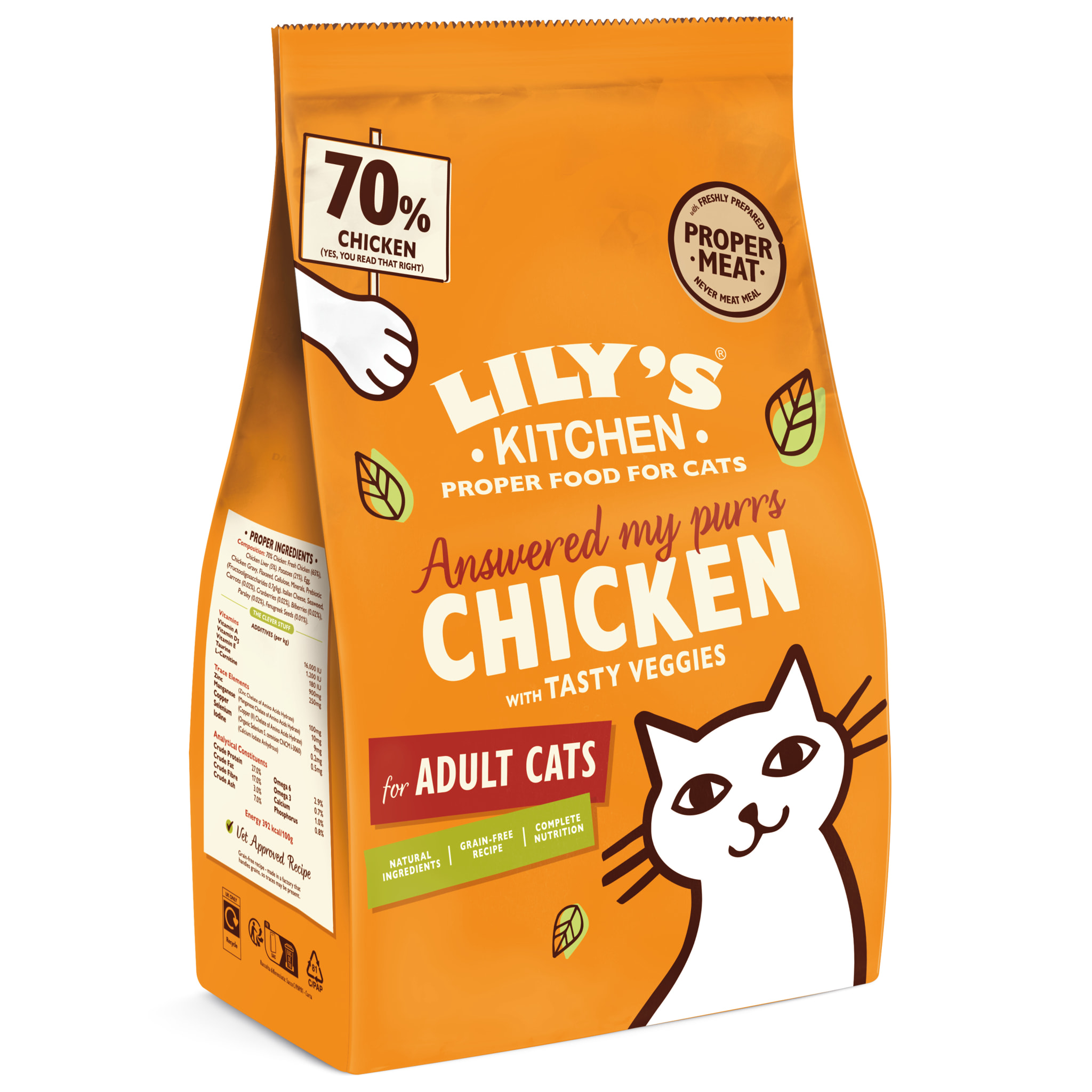 LILY'S KITCHEN Chat Poulet frais avec des légumes 2kg