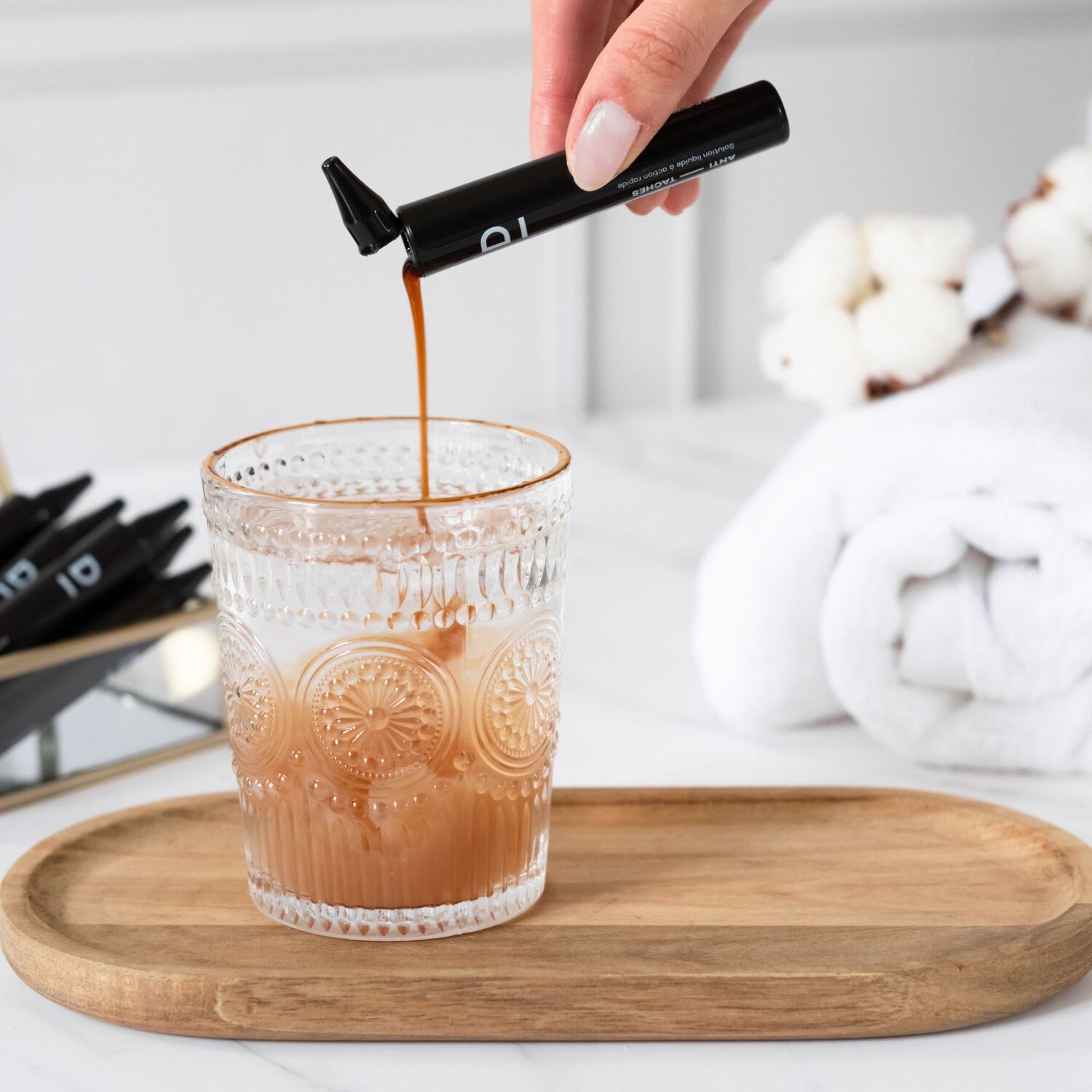 Solution liquide anti-tâches - Shots goût ananas 14 jours