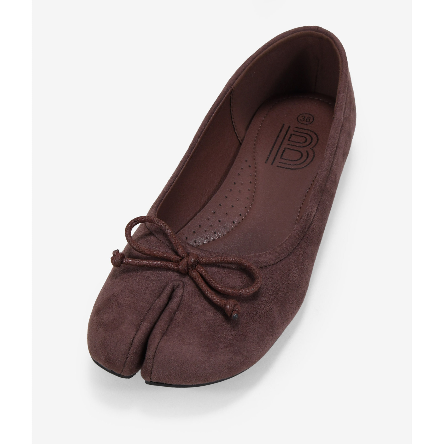 Bailarinas tabi marrones con lacito