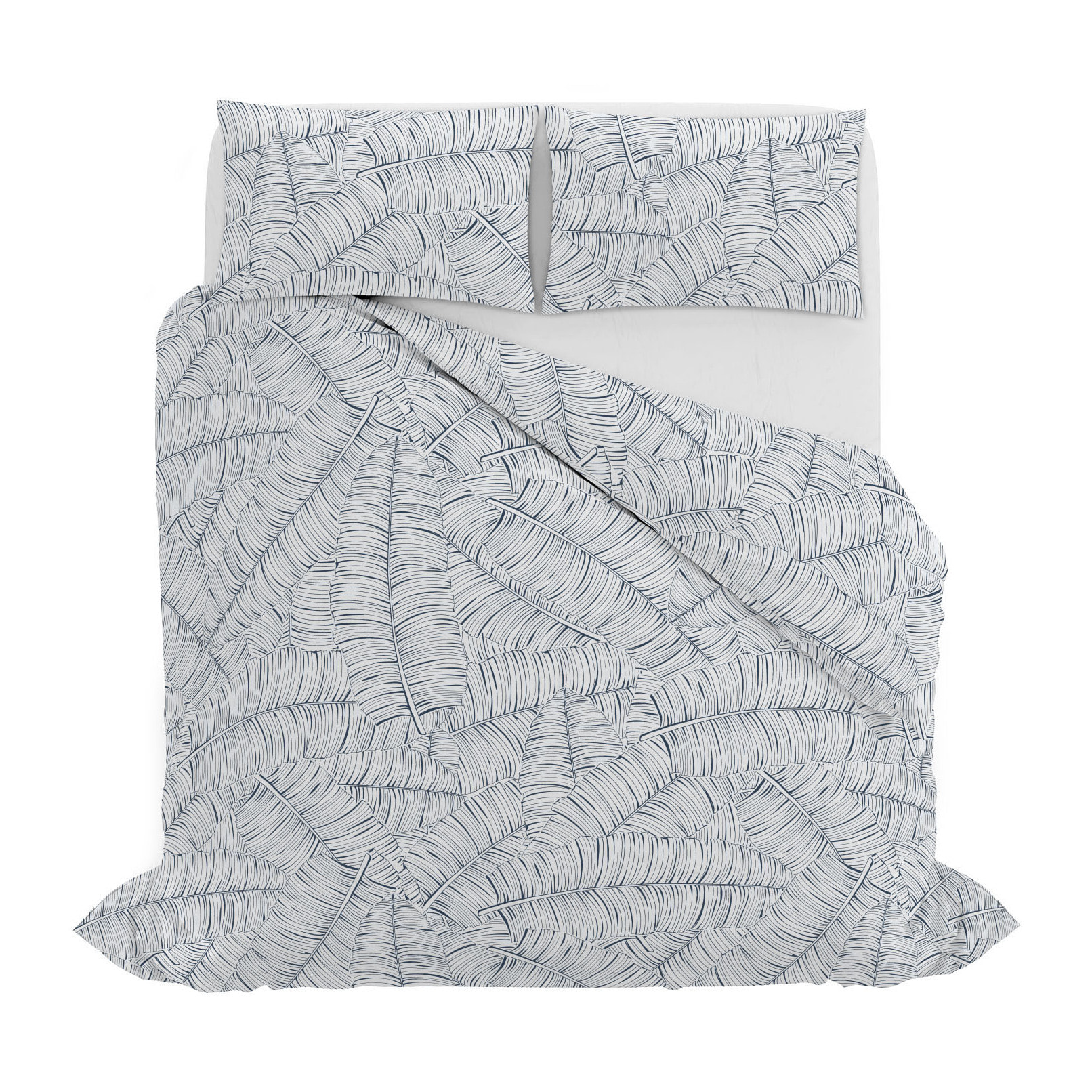 PARURE COPRIPIUMINO ATHENA, 100% Cotone, Made in Italy - JANE BLU
