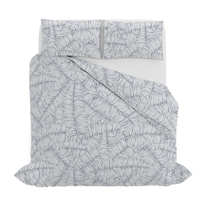 PARURE COPRIPIUMINO ATHENA, 100% Cotone, Made in Italy - JANE BLU