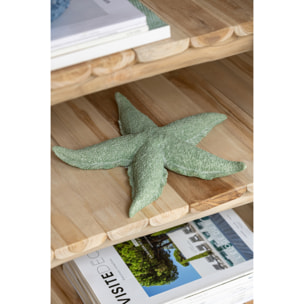 J-Line Étoile de Mer décorative - polyrésine - vert menthe - large