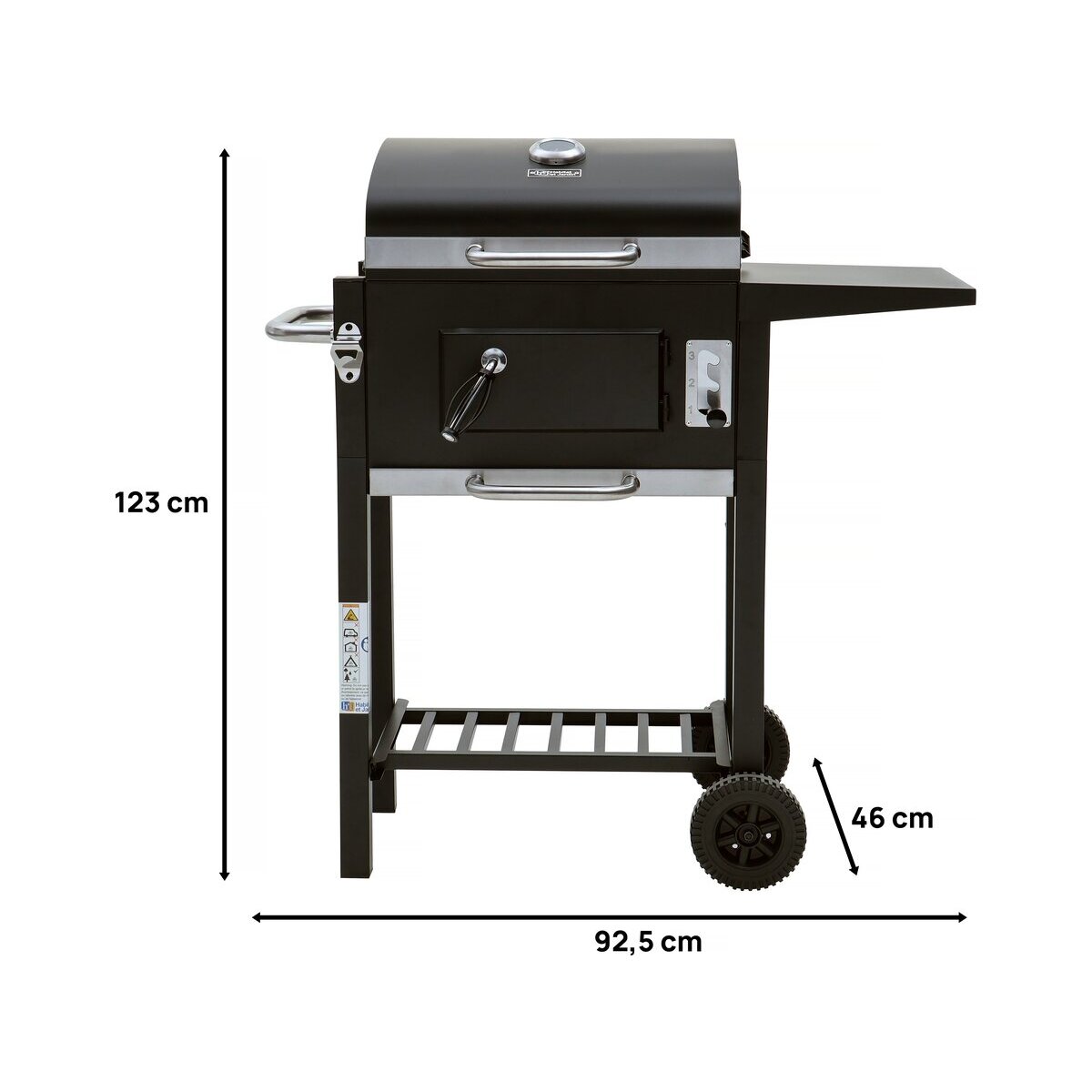 Barbecue charbon de bois "Vicomte" - 92.5 x 46 x 123 cm