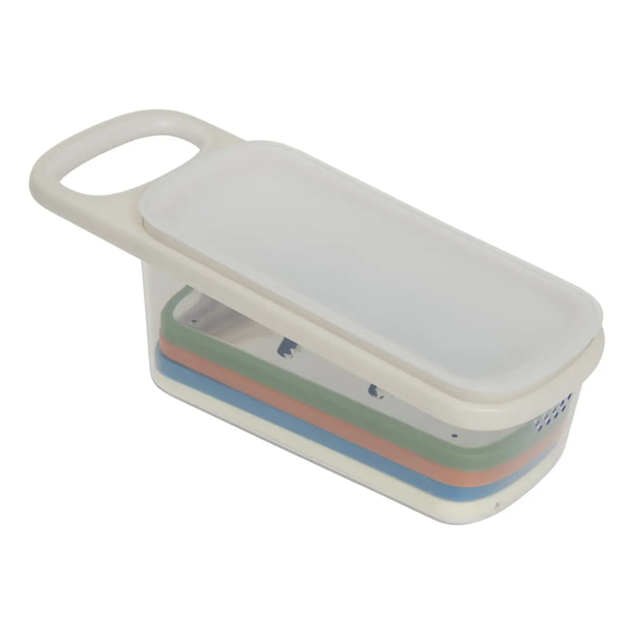 Râpe Colors 4 lames et bac récupérateur