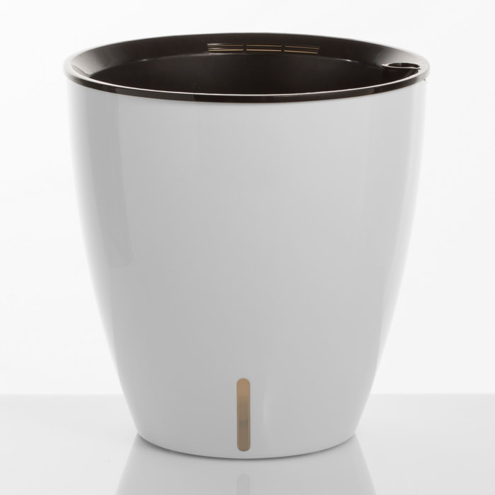 Pot de fleurs à réserve d’eau Tomasucci TULIP, en polypropylène, blanc, 30 × 30 × 23 cm