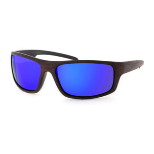 Gafas de sol OCEAN OCEANSIDE - Color madera / Revo azul