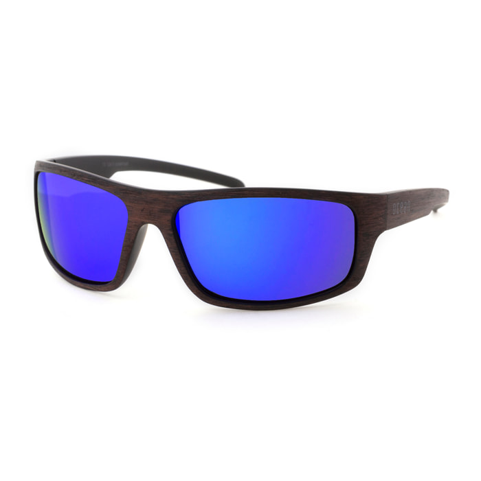Gafas de sol OCEAN OCEANSIDE - Color madera / Revo azul