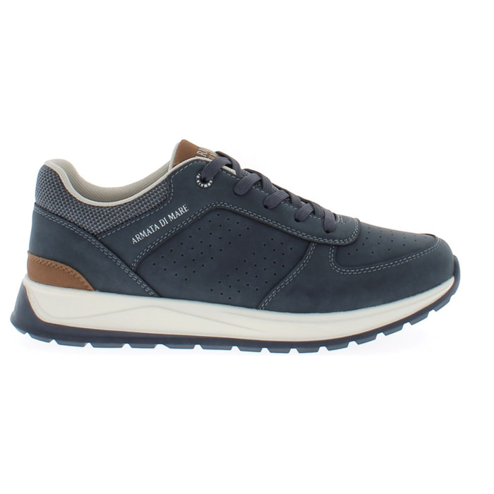 Armata di Mare Scarpe Uomo Sneakers Casual Stringate con Soletta Rimovibile in Memory Foam AMU S25L714 Navy