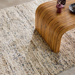 Tapis intérieur avec motif tacheté créme RICHIE