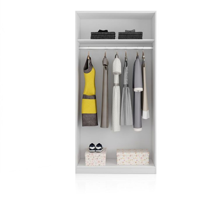 Armario Lenor 2 Puertas Correderas Blanco