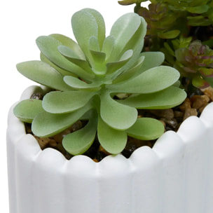 Plante artificielle Wida 12 cm avec Pot Blanc