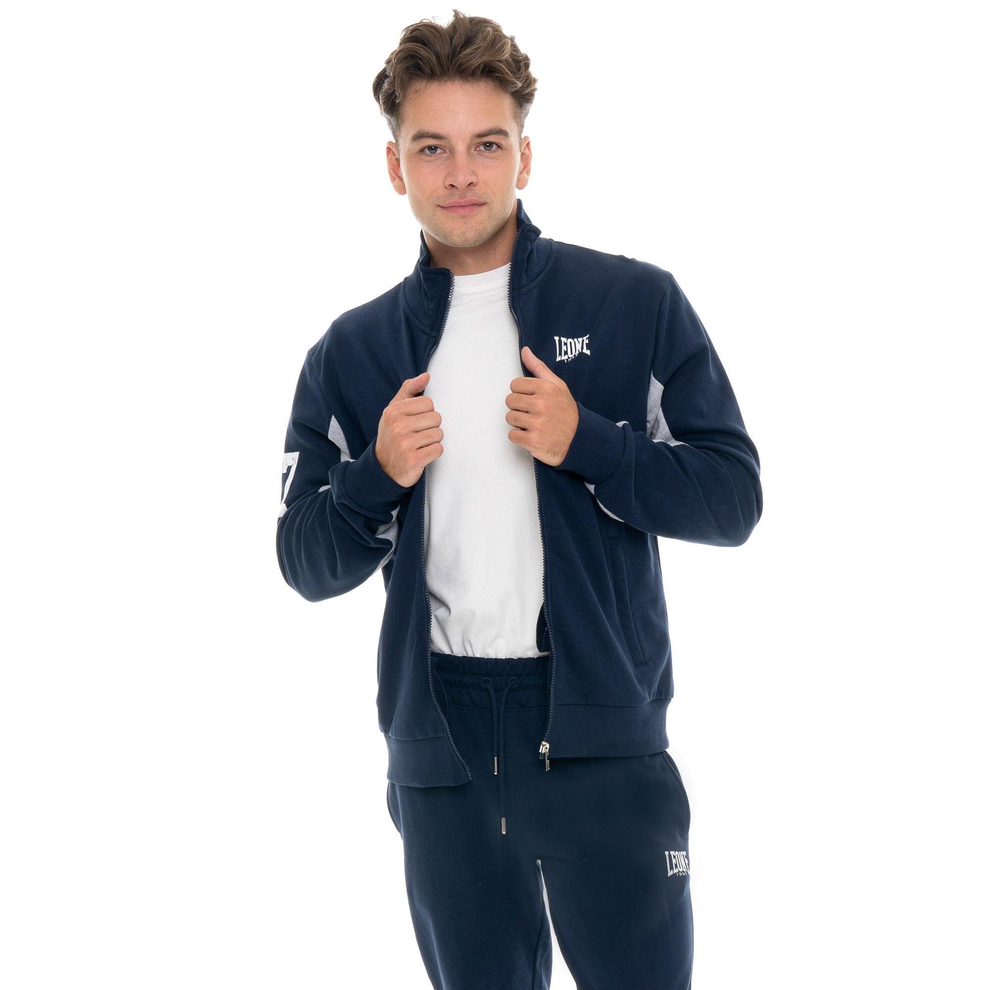 Tuta invernale uomo collo alto, pantalone con polsino, Leone 1947 Color Block