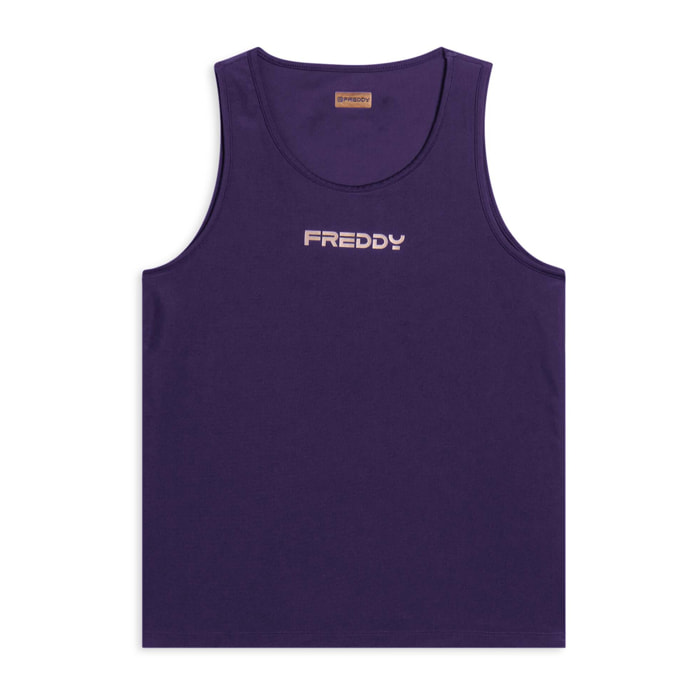 Canotta tecnica con girospalla ampio e taglio regular