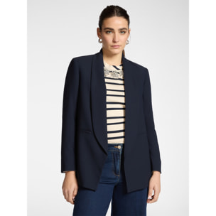 Elena Mirò - Chaqueta estructurada en crepé - Azul