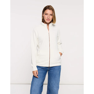 Chaqueta Cremallera Blanco - Tigia