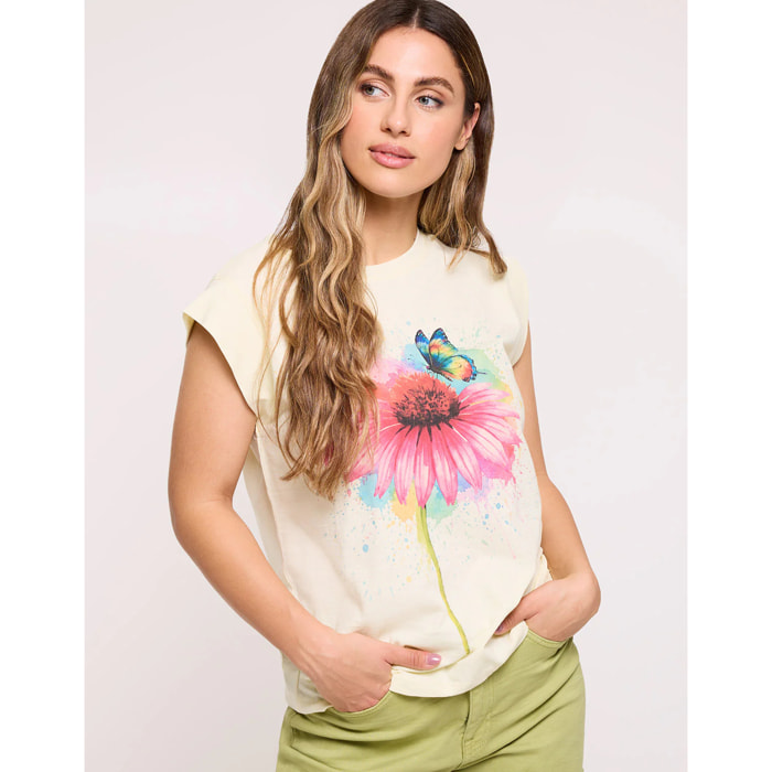 Camiseta Manga Corta Amarillo - Bloomora