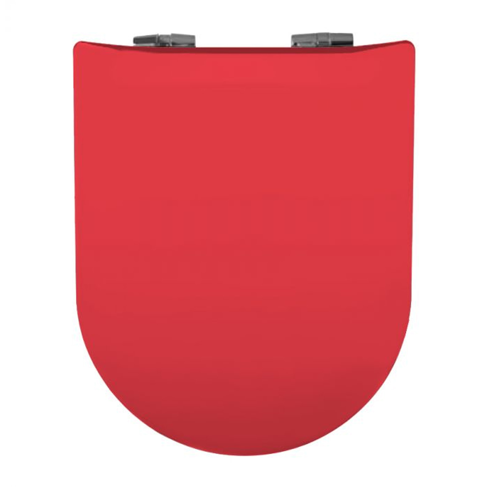 Abattant wood slim déclipsable uni - Carmin