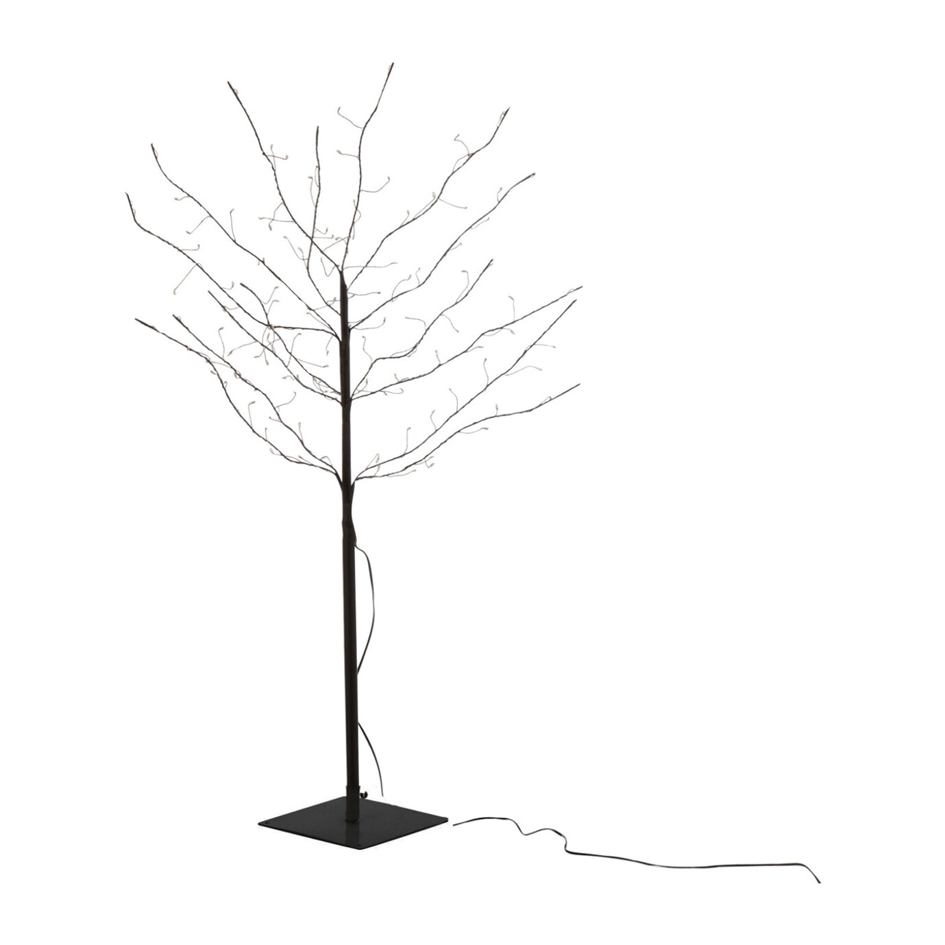 J-Line décoration Arbre Nu - métal - noir - medium - LED
