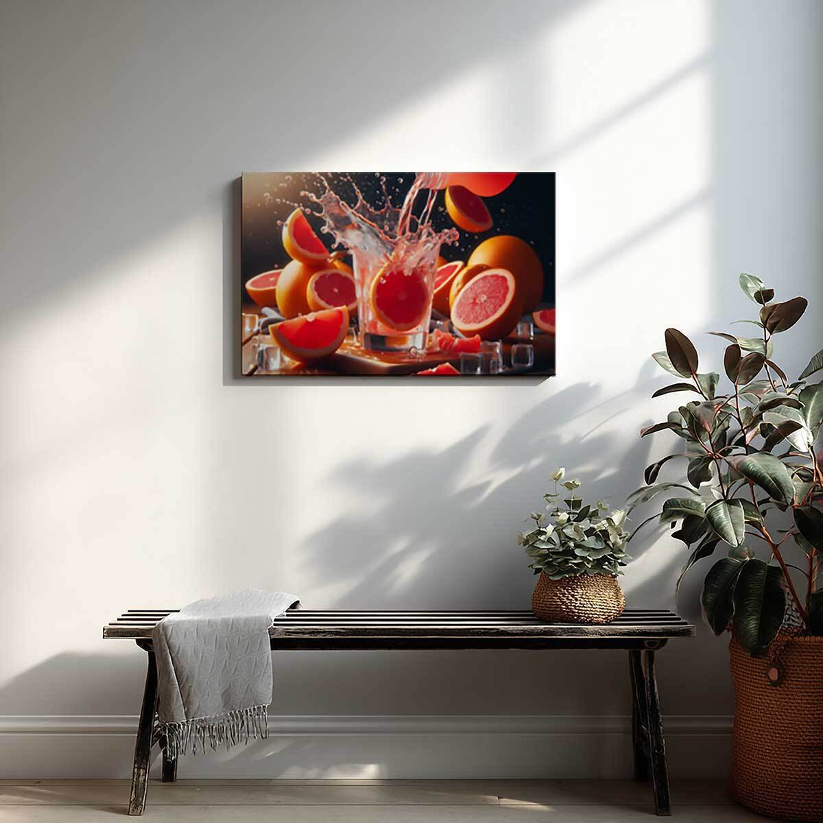 Tableau éclat d’agrumes rafraîchissant Toile imprimée