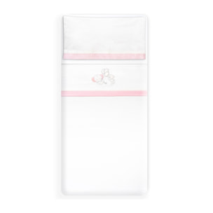 Triptico Coche Oso Elefante Globos Bco/Rosa