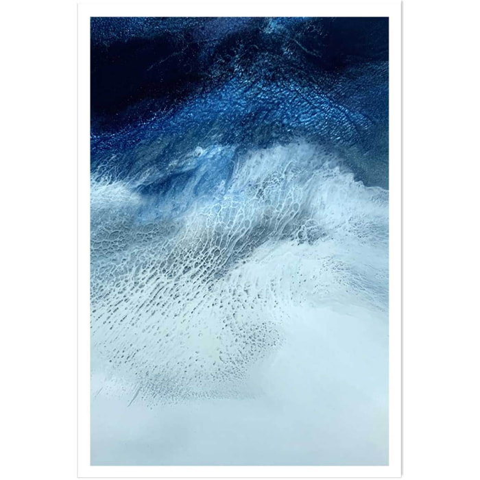 Poster bleu rivage Affiche seule