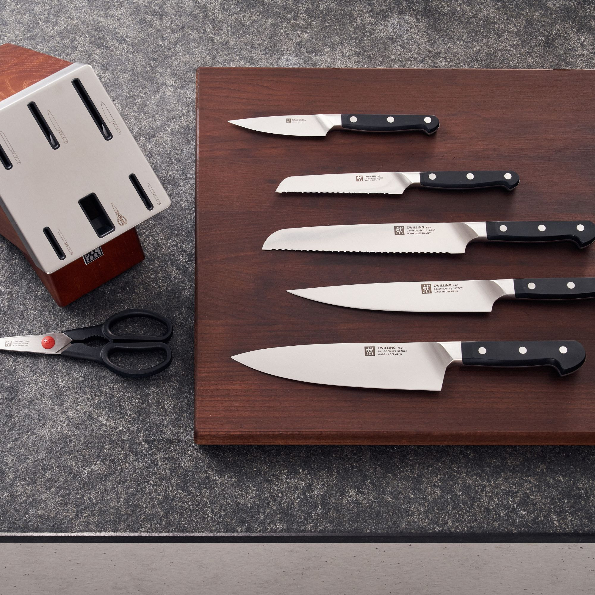 Couteau à trancher 16 cm, Tranchant lisse